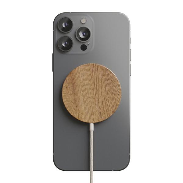 Woodcessories - MagPad Wooden MagSafe Qi charger (oak)