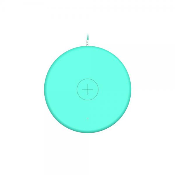 Philo - Qi Wireless Charging Pad (light blue),philo,qi,wireless,charging,pad,(light,blue)carregador,wireless,qi,de,11w,e,ligacao,usb,tem,textura,aborrachada,e,cabo,de,15,m