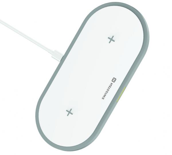 Swissten - Wireless Charger 2in1 (white)