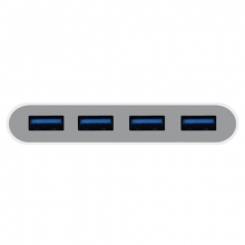 Macally - Hub 3.1 USB-C (4x USB A) (white),macally,hub,31,usbc,(4x,usb,a),(white),hub,para,ligar,a,um,computador,com,porta,usbc,a,ate,4,perifericos,usb3/usb2/usb,É,alimentado,pela,porta,usbc,do,computador