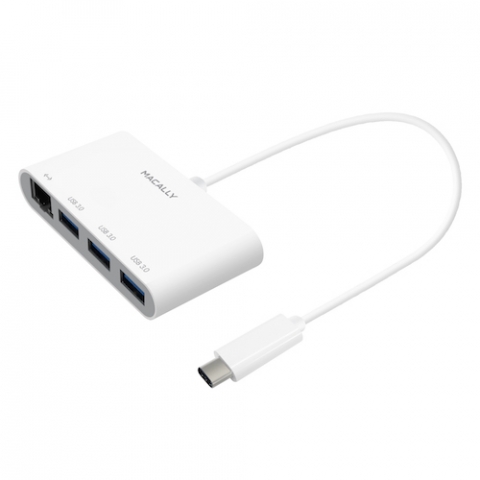 Macally - Hub 3.1 USB-C (3x USB A + Ethernet)