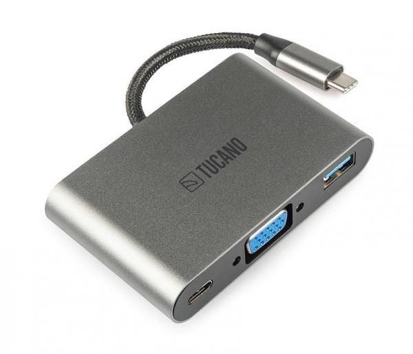 Tucano - Type-C to 3x (Type-C/USB/VGA) 