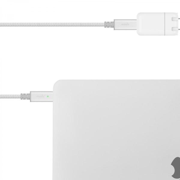 Moshi - Integra USB-C Charge cable w/ LED (2m - jet silver),moshi,integra,usbc,charge,cable,w/,led,(2m,jet,silver),cabo,usbc,para,usbc,com,luz,led,indicadora,de,carga,para,ligacao,de,equipamentos,com,porta,usbc,a,carregadores,ou,outros,equipamentos,com,porta,u