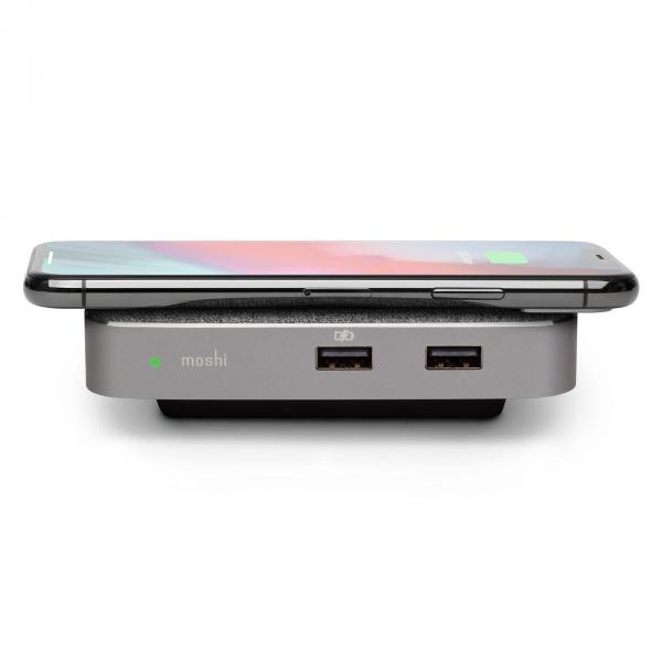 Moshi - Symbus Q USB-C dock (1xGigabit, 2xUSB,1xHDMI) + Qi,moshi,symbus,q,usbc,dock,(1xgigabit,2xusb1xhdmi),+,qi,doca,em,aluminio,que,liga,a,ficha,usbc,de,um,macbook,ou,portatil,tem,1,porta,gigabit,ethernet,1x,hdmi,para,ligacao,de,um,monitor,(suporta,video,4k