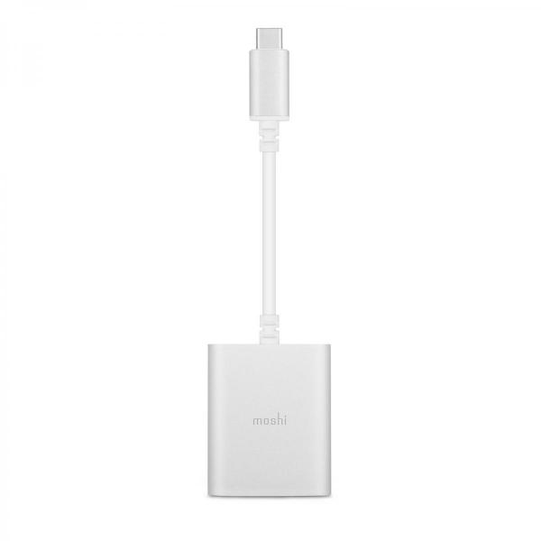 Moshi - USB-C Digital Audio Adapter w/ charging       ,moshi,usbc,digital,audio,adapter,w/,charging,adaptador,usbc,com,portas,usbc,e,minijack,permite,carregar,o,smartphone,ou,tablet,usbc,(suporta,pd,31,ou,superior),e,em,simultaneo,ligar,earphones,ou,headp