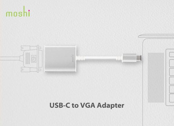 Moshi - USB-C to VGA adapter,moshi,usbc,to,vga,adapter,adaptador,usbc,para,vga,permite,a,ligacao,de,monitores,e,projectores,vga,a,computadores,com,porta,usbc,suporta,resolucoes,ate,1921,x,1211,a,ponta,vga,tem,partes,em,aluminio,p