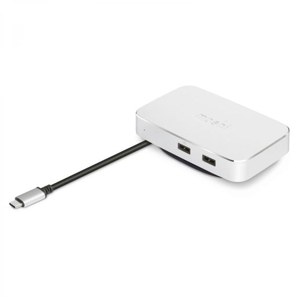 Moshi - Symbus USB-C dock (1xGigabit, 2xUSB,1xHDMI),moshi,symbus,usbc,dock,(1xgigabit,2xusb1xhdmi),doca,em,aluminio,que,liga,a,ficha,usbc,de,um,macbook,ou,portatil,tem,1,porta,gigabit,ethernet,1,x,hdmi,para,ligacao,de,um,monitor,(suporta,video,4k),e,2,