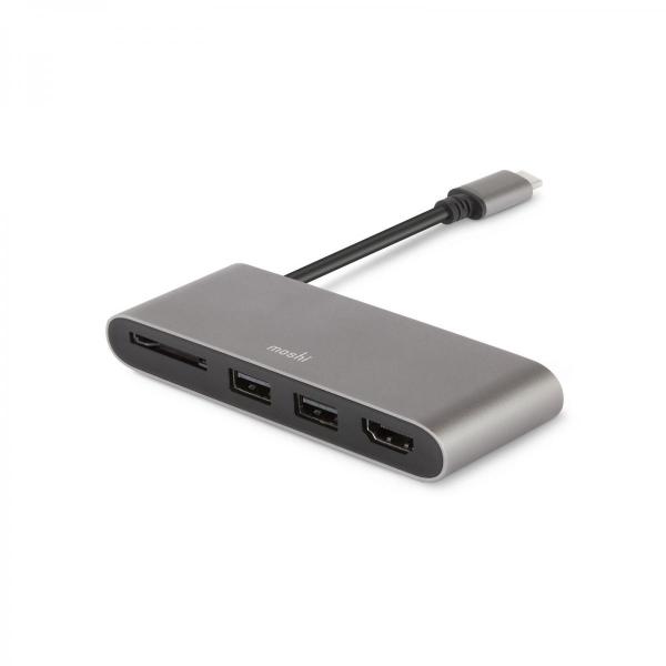 Moshi - USB-C Multimedia adapter (titanium grey)