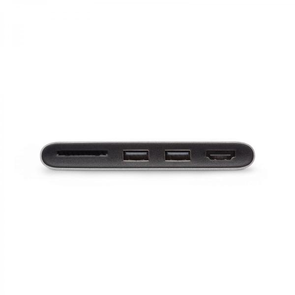 Moshi - USB-C Multimedia adapter (titanium grey),moshi,usbc,multimedia,adapter,(titanium,grey),adaptador,usbc,com,slot,para,cartoes,de,memoria,(sd,sdhc/xc,uhsi),porta,hdmi,(4k,@31,hz,/,1181p,@,61hz),e,duas,portas,usb,31