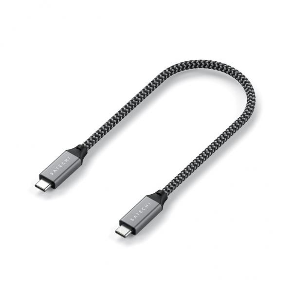 Satechi - USB4-C to C cable (25cm),satechi,usb4c,to,c,cable,(25cm),cabo,usbc,para,usbc,com,technologia,thunderbolt,4,compativel,tambem,com,thunderbolt,3,e,usbc,suporta,carregamento,ate,111w,e,transferência,de,dados,ate,41,gbps