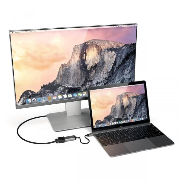 Satechi - USB-C to VGA adapter (space grey),satechi,usbc,to,vga,adapter,(space,grey),adaptador,usbc,vga,permite,ligar,monitores,e,outros,equipamentos,vga,a,computadores,com,porta,usbc