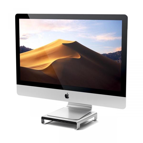 Satechi - Alum. Monitor Stand & Hub for iMac (silver)