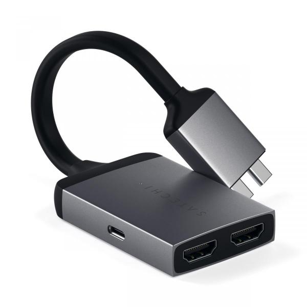 Satechi - USB-C to Dual 4K HDMI Adapter (space grey)