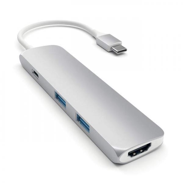 Satechi - USB-C Multiport Slim Adapter (silver)