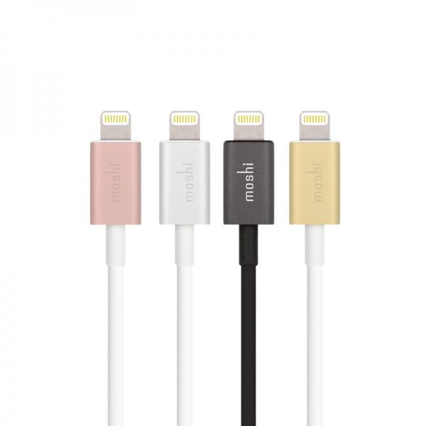 Moshi - USB cable with Lightning Connector (white - 1m),moshi,usb,cable,with,lightning,connector,(white,1m),cabo,usblightning,com,1,metro,de,comprimento,e,pontas,em,aluminio,de,cor,branca,inclui,fitas,velcro,handystrap,para,facilitar,arrumacao,ver,review,a