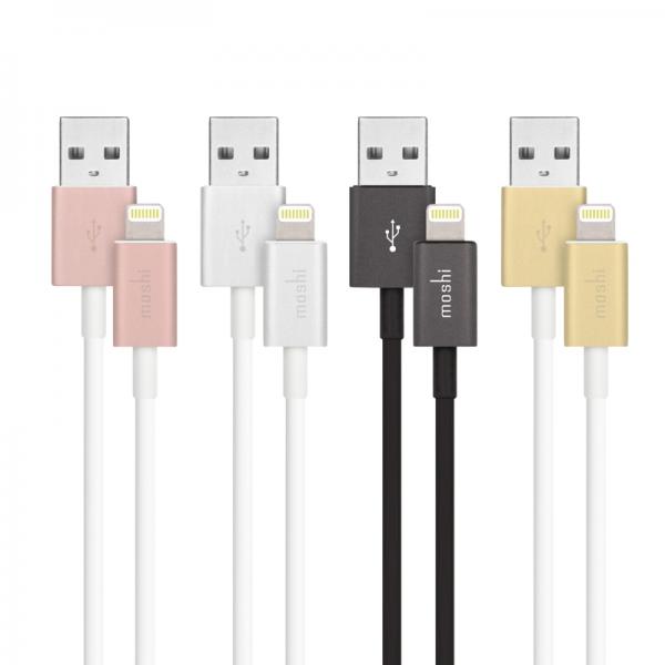 Moshi - USB cable with Lightning Connector (white - 1m),moshi,usb,cable,with,lightning,connector,(white,1m),cabo,usblightning,com,1,metro,de,comprimento,e,pontas,em,aluminio,de,cor,branca,inclui,fitas,velcro,handystrap,para,facilitar,arrumacao,ver,review,a