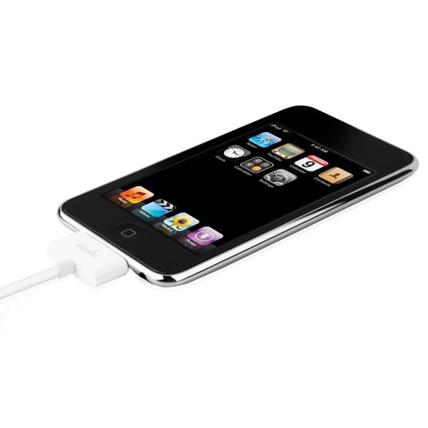 Moshi - USB to dock cable (white),moshi,usb,to,dock,cable,(white),cabo,docausb,para,ipod/iphone/ipad,de,cor,branca,e,comprimento,85,cm