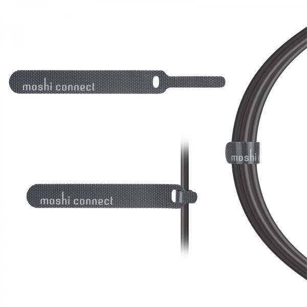 Moshi - USB cable with Lightning Connector (black - 3m),moshi,usb,cable,with,lightning,connector,(black,3m),cabo,usblightning,com,3,metros,de,comprimento,em,cor,preta,com,pontas,em,aluminio,inclui,fitas,velcro,handystrap,para,facilitar,arrumacao