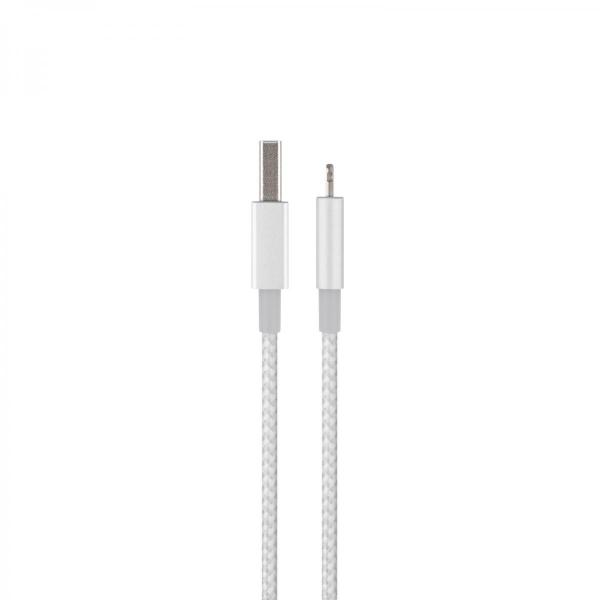 Moshi - Integra Lightning-USB cable (jet silver),moshi,integra,lightningusb,cable,(jet,silver),cabo,lightningusb,o,cabo,e,em,nylon,balistico,com,estrutura,interna,em,kevlar,para,maior,resistência,e,durabilidade,as,pontas,sao,em,aluminio,tem,12,metr