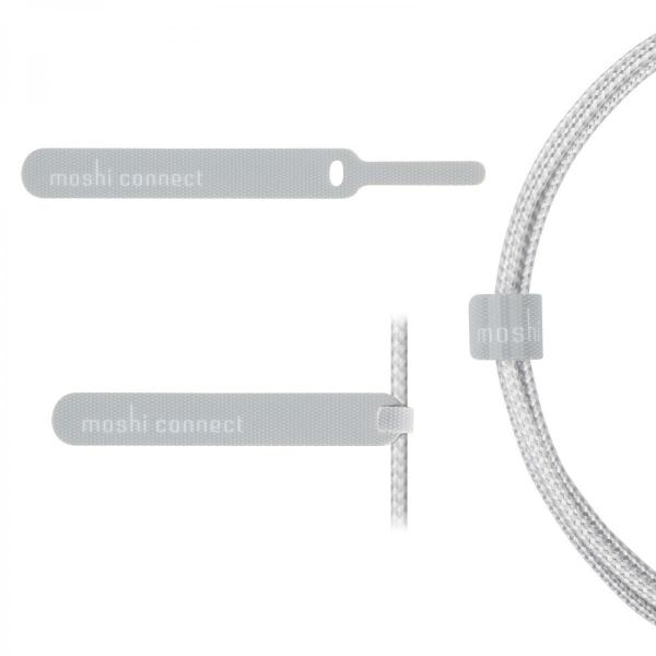 Moshi - Integra Lightning-USB cable (jet silver),moshi,integra,lightningusb,cable,(jet,silver),cabo,lightningusb,o,cabo,e,em,nylon,balistico,com,estrutura,interna,em,kevlar,para,maior,resistência,e,durabilidade,as,pontas,sao,em,aluminio,tem,12,metr