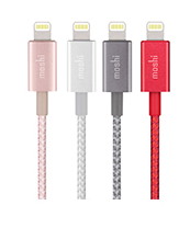 Moshi - Integra Lightning-USB cable (jet silver),moshi,integra,lightningusb,cable,(jet,silver),cabo,lightningusb,o,cabo,e,em,nylon,balistico,com,estrutura,interna,em,kevlar,para,maior,resistência,e,durabilidade,as,pontas,sao,em,aluminio,tem,12,metr