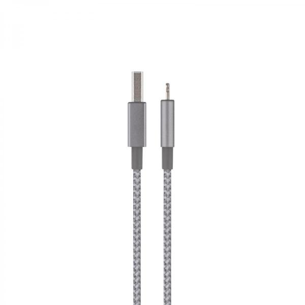 Moshi - Integra Lightning-USB cable (titanium grey),moshi,integra,lightningusb,cable,(titanium,grey),cabo,lightningusb,o,cabo,e,em,nylon,balistico,com,estrutura,interna,em,kevlar,para,maior,resistência,e,durabilidade,as,pontas,sao,em,aluminio,tem,12,m