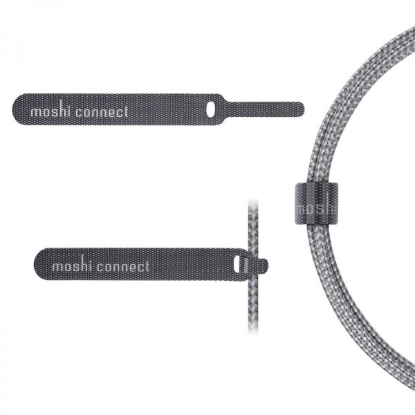 Moshi - Integra Lightning-USB cable (titanium grey),moshi,integra,lightningusb,cable,(titanium,grey),cabo,lightningusb,o,cabo,e,em,nylon,balistico,com,estrutura,interna,em,kevlar,para,maior,resistência,e,durabilidade,as,pontas,sao,em,aluminio,tem,12,m