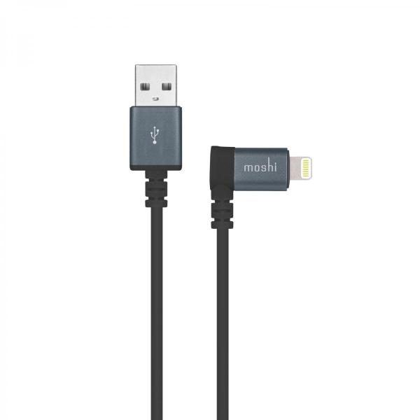 Moshi - Lightning to USB cable with 90° connector (black)