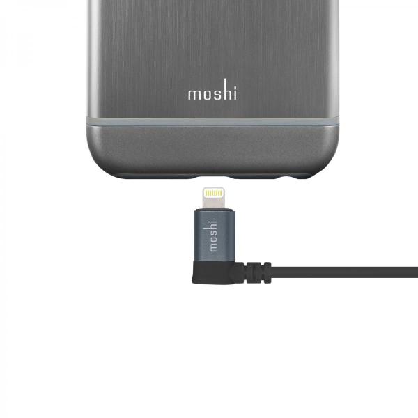 Moshi - Lightning to USB cable with 90° connector (black),moshi,lightning,to,usb,cable,with,91°,connector,(black),cabo,lightningusb,com,o,conector,a,fazer,um,angulo,de,91°,para,facilitar,o,encaixe,no,iphone/ipad,sem,forcar,o,cabo,o,que,se,torna,util,em,inu