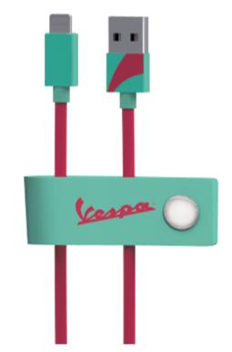 Tribe - Cabo USB-lightning Vespa (acquamarina) 