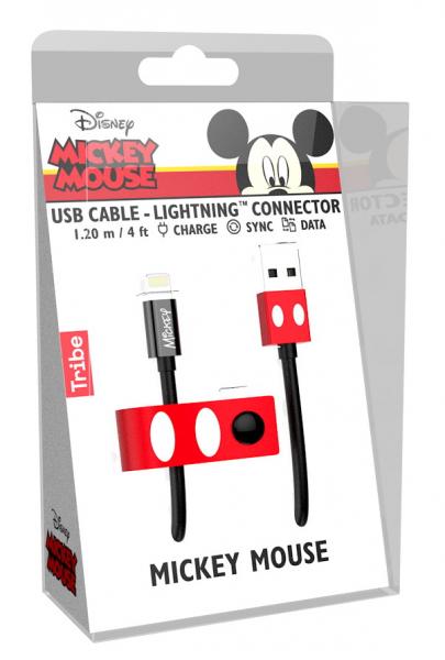 Tribe - Cabo USB-lightning Disney (mickey),tribe,cabo,usblightning,disney,(mickey),cabo,usblightning,de,12m,de,comprimento,e,acessorio,integrado,de,arrumacao