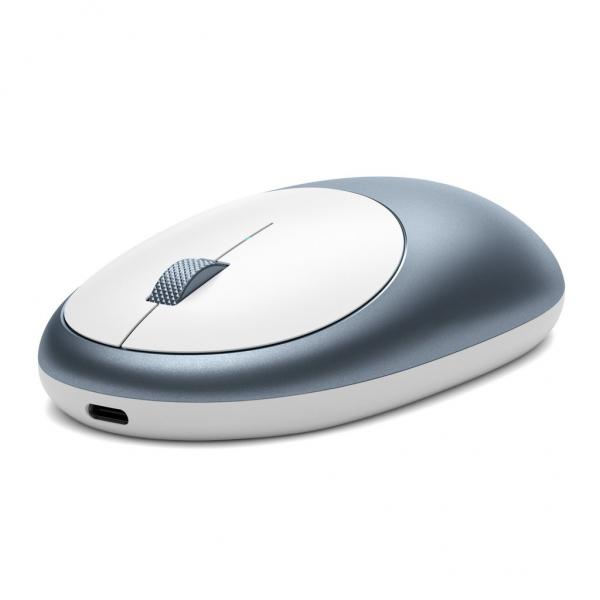 Satechi - M1 Wireless Mouse (blue),satechi,m1,wireless,mouse,(blue),rato,bluetooth,com,2,botoes,+,scroll,wheel,tem,porta,usbc,para,recarregar,inclui,cabo,de,carregamento,usbc,to,usba