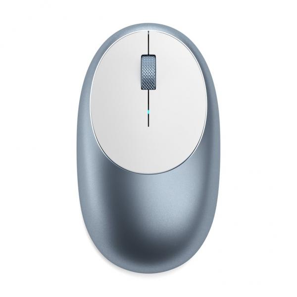 Satechi - M1 Wireless Mouse (blue),satechi,m1,wireless,mouse,(blue),rato,bluetooth,com,2,botoes,+,scroll,wheel,tem,porta,usbc,para,recarregar,inclui,cabo,de,carregamento,usbc,to,usba