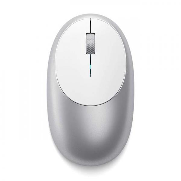 Satechi - M1 Wireless Mouse (silver),satechi,m1,wireless,mouse,(silver),rato,bluetooth,com,2,botoes,+,scroll,wheel,tem,porta,usbc,para,recarregar,inclui,cabo,de,carregamento,usbc,to,usba