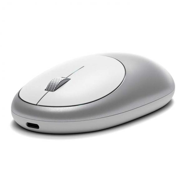 Satechi - M1 Wireless Mouse (silver),satechi,m1,wireless,mouse,(silver),rato,bluetooth,com,2,botoes,+,scroll,wheel,tem,porta,usbc,para,recarregar,inclui,cabo,de,carregamento,usbc,to,usba