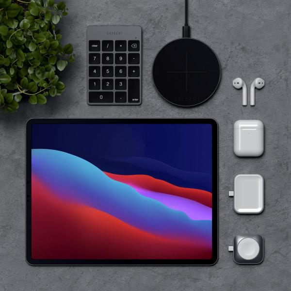 Satechi - Wireless Keypad (space grey),satechi,wireless,keypad,(space,grey),teclado,numerico,sem,fios,com,tecnologia,bluetooth,tem,uma,bateria,regarregavel,com,capacidade,de,funcionamento,para,cerca,de,2,semanas,e,tempo,de,carregamento,de,